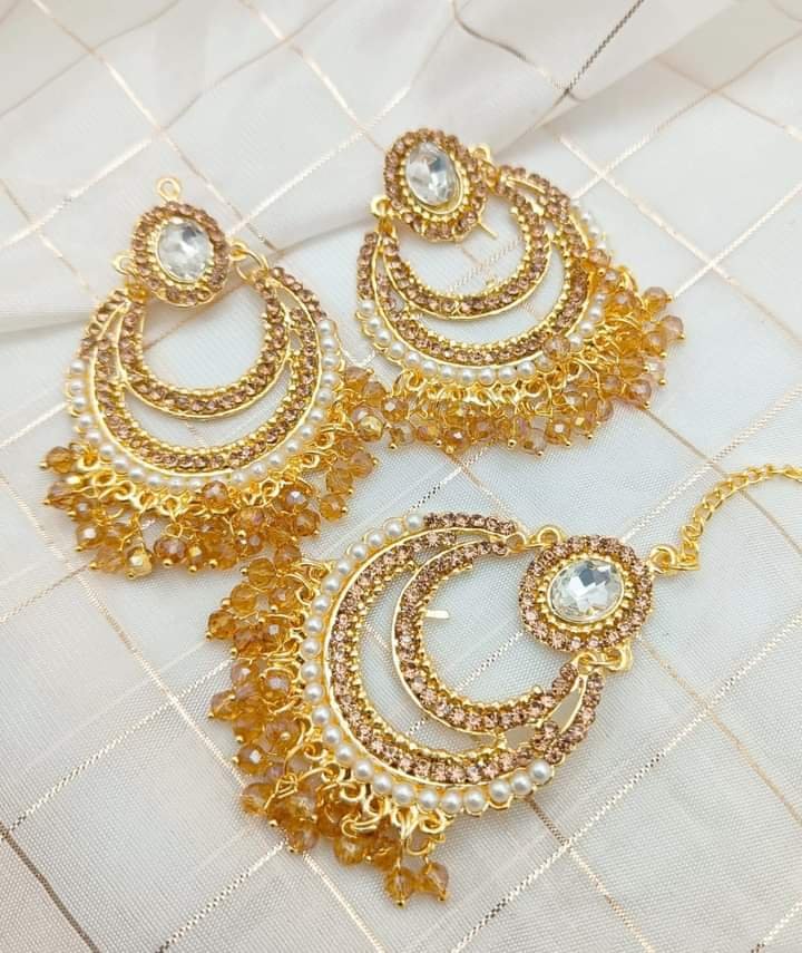 Big size earrings teeka