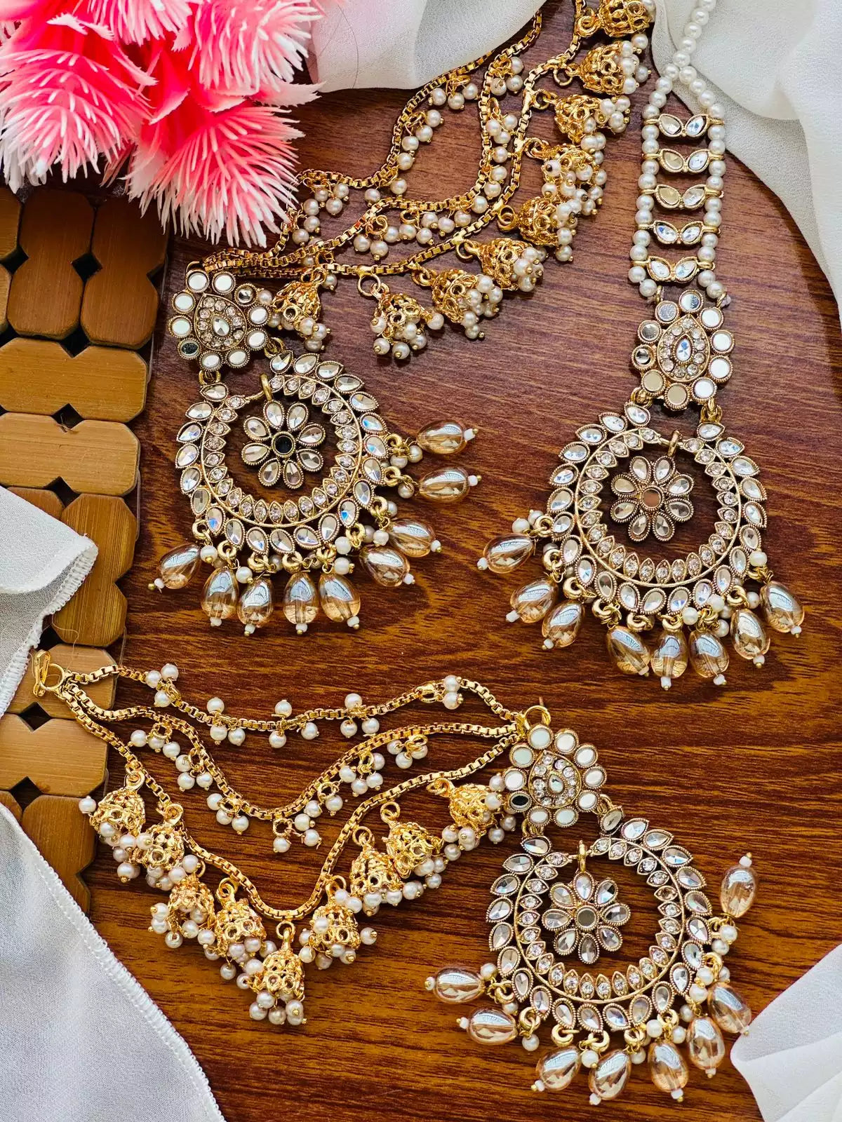 Big size Bahubali earrings teeka