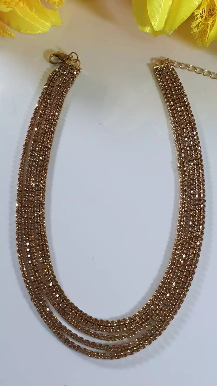 6 Layer Zircon necklace Secondary image