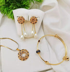 Gold plated pendant set-019