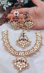 Sheesh kundan necklace set