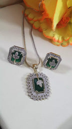 Indian zircon long chain set-016