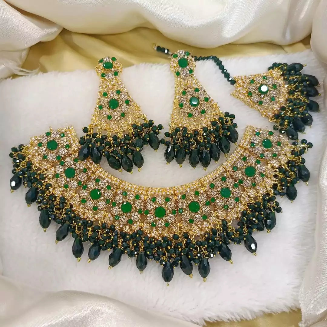 Heavy pearl bridal set