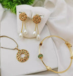 Gold plated pendant set-019