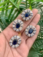 Zircon pendant set with ring
