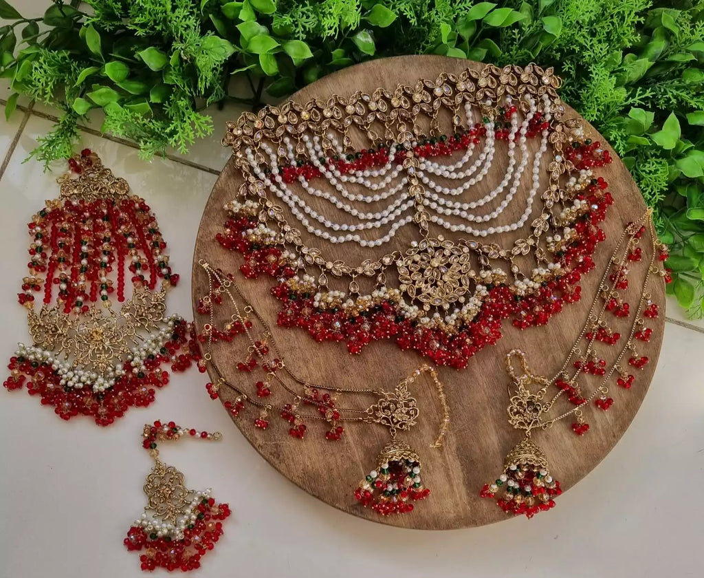 Heavy pearl bridal set