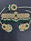 Zircon choker set with teeka