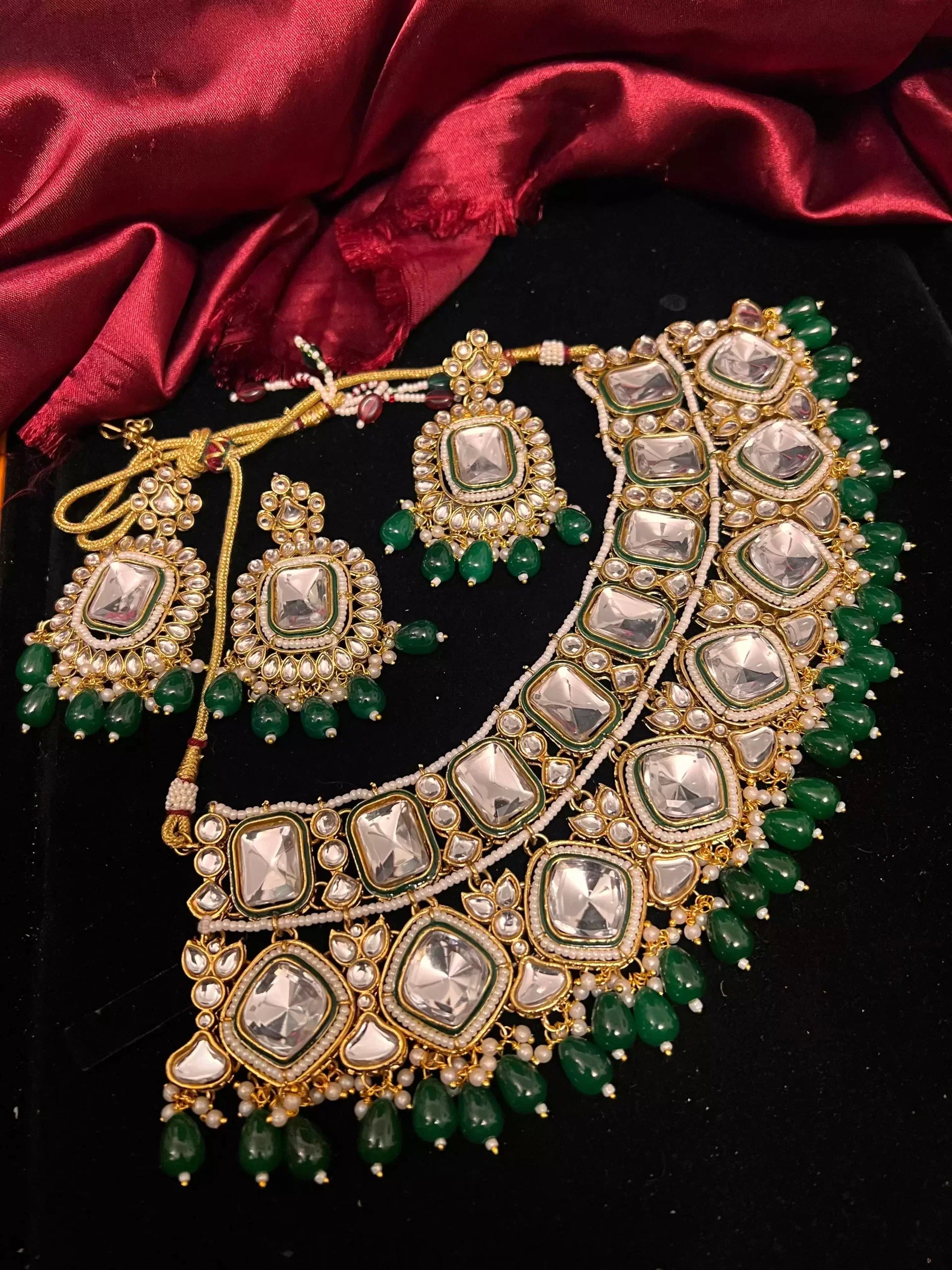Indian kundan necklace set