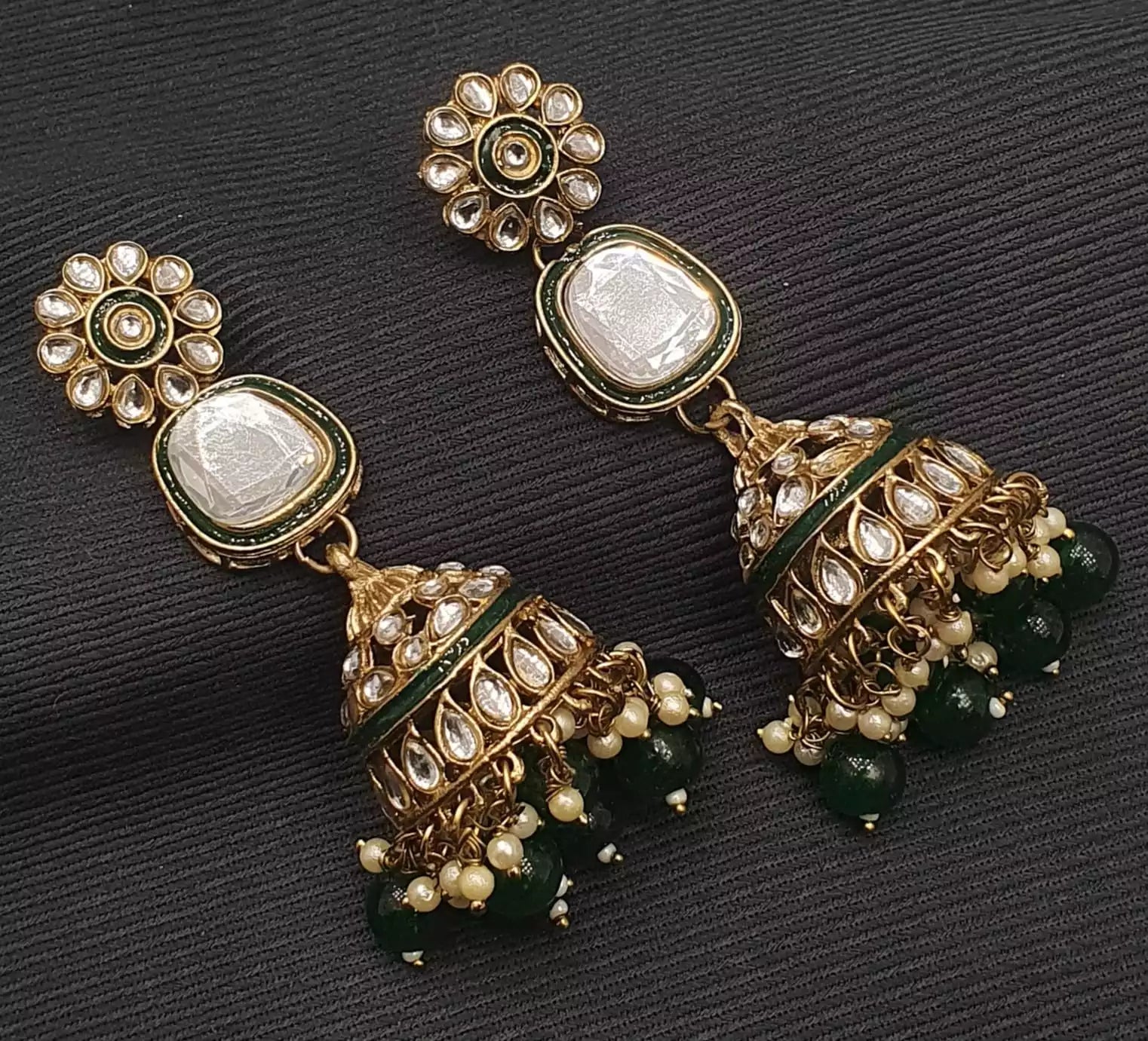 Indian kundan jhumki