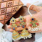 Noratan jhumka earrings