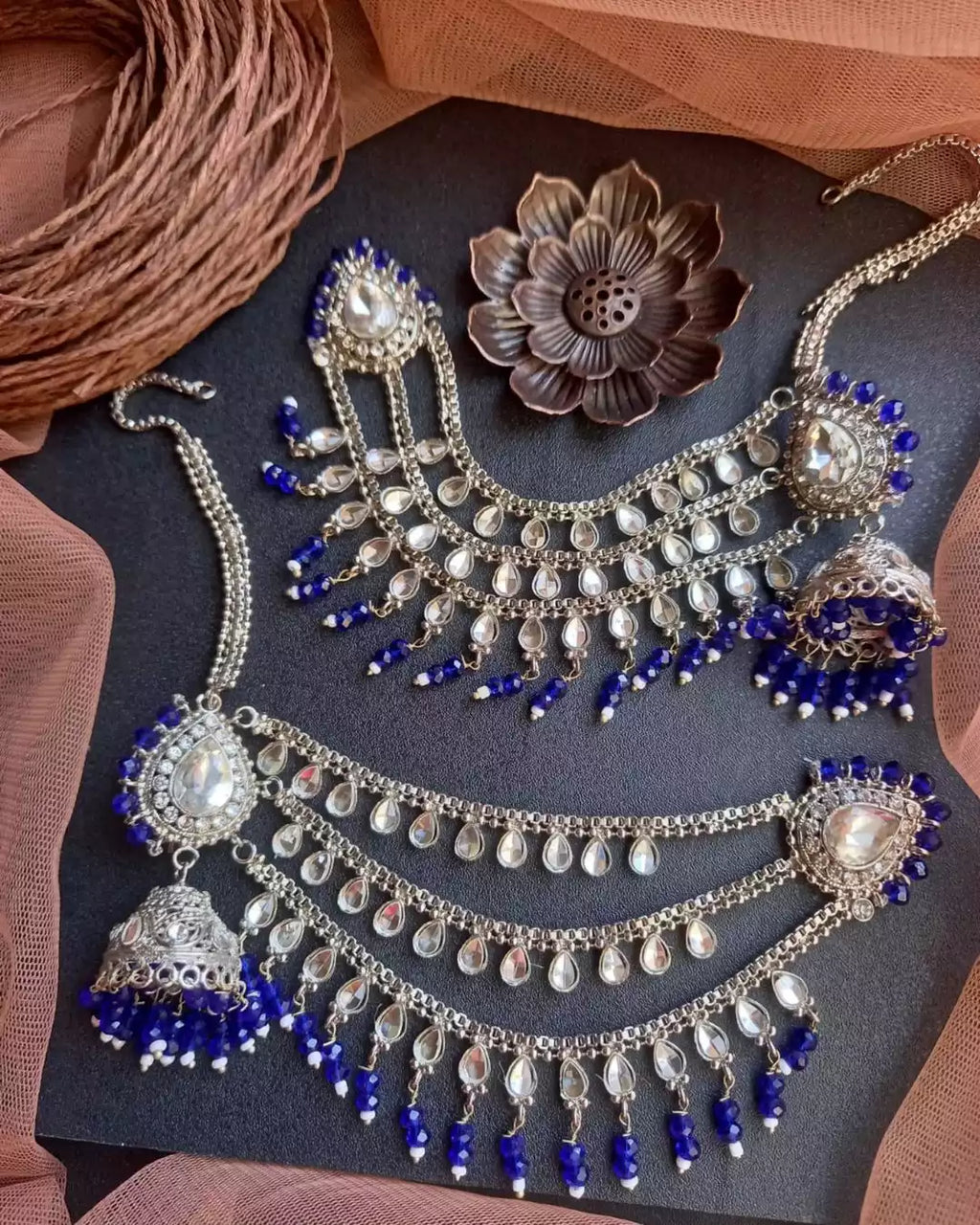 Kundan sahara earrings