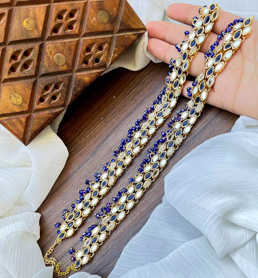 Kundan anklet pair-004