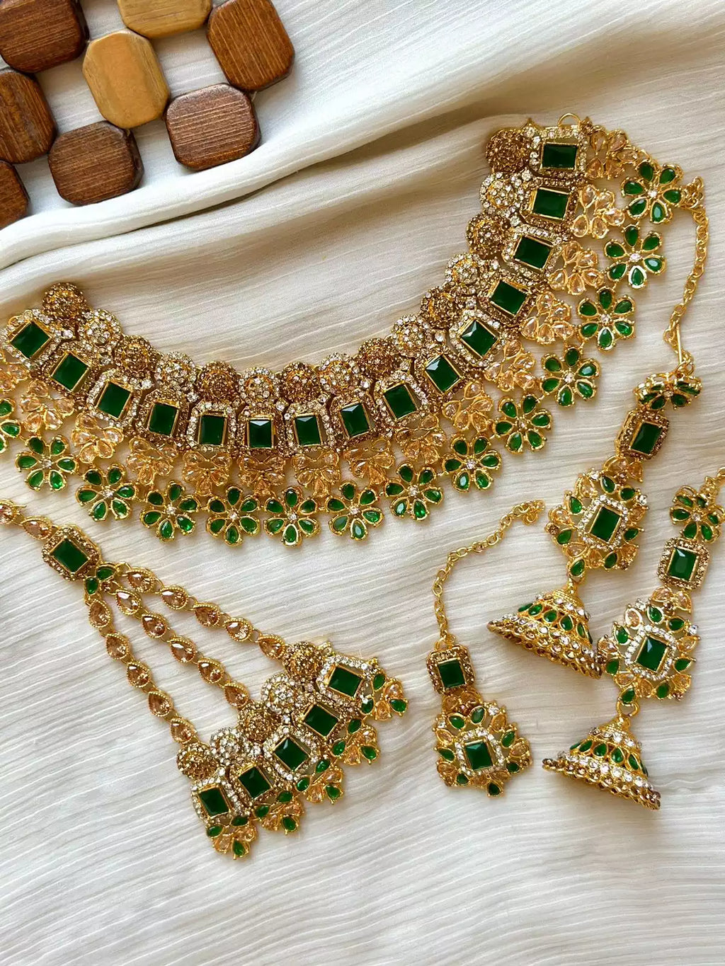 Zircon Floral Bridal set