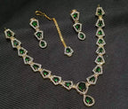 Micro zircon necklace set