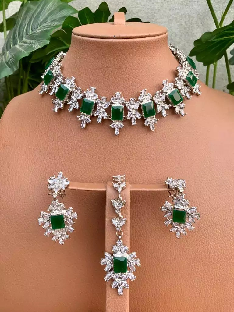 Rp jarao zircon teeka set Main image