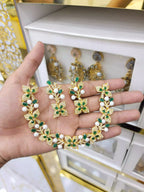 Zircon designer necklace set