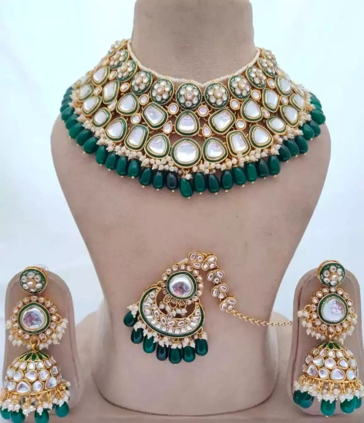 Indian polki bridal set