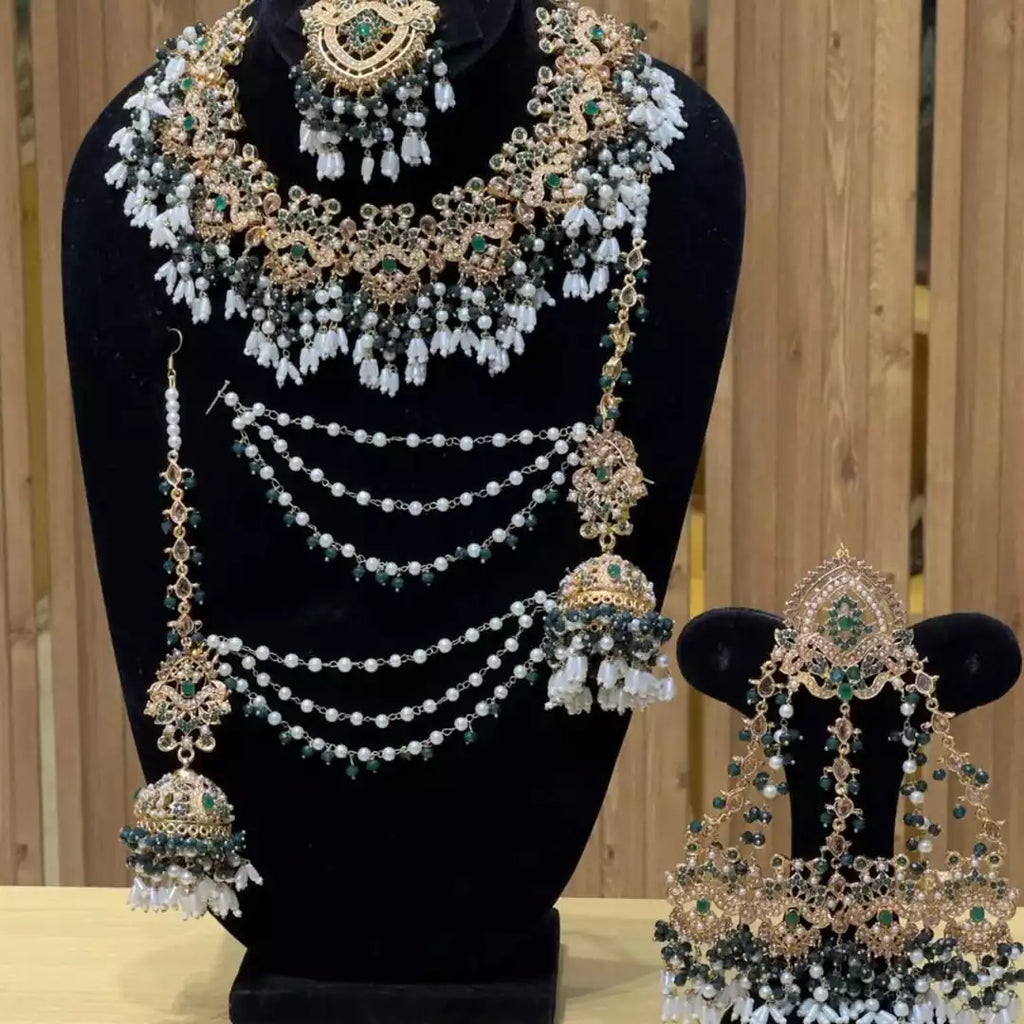 Noratan bridal set with jhumar