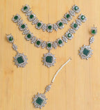 Double Zircon necklace set