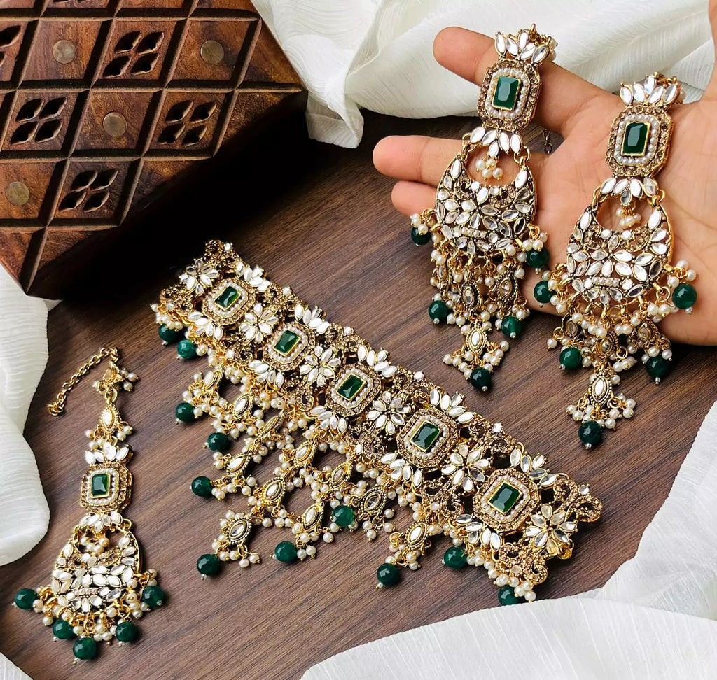 Kundan full neck bridal set