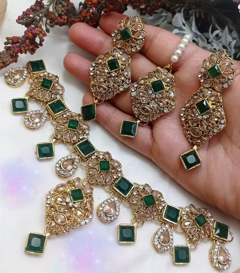 Egyptian polki set with teeka Main image