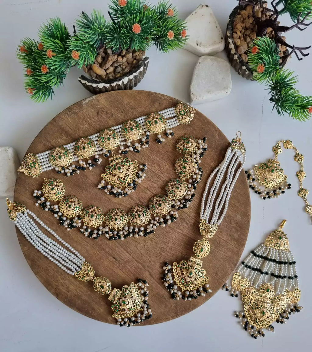 Hyderabadi double bridal set