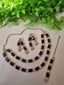 Double layer zircon set with teeka