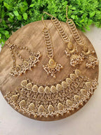 Heavy bridal set with jhumar