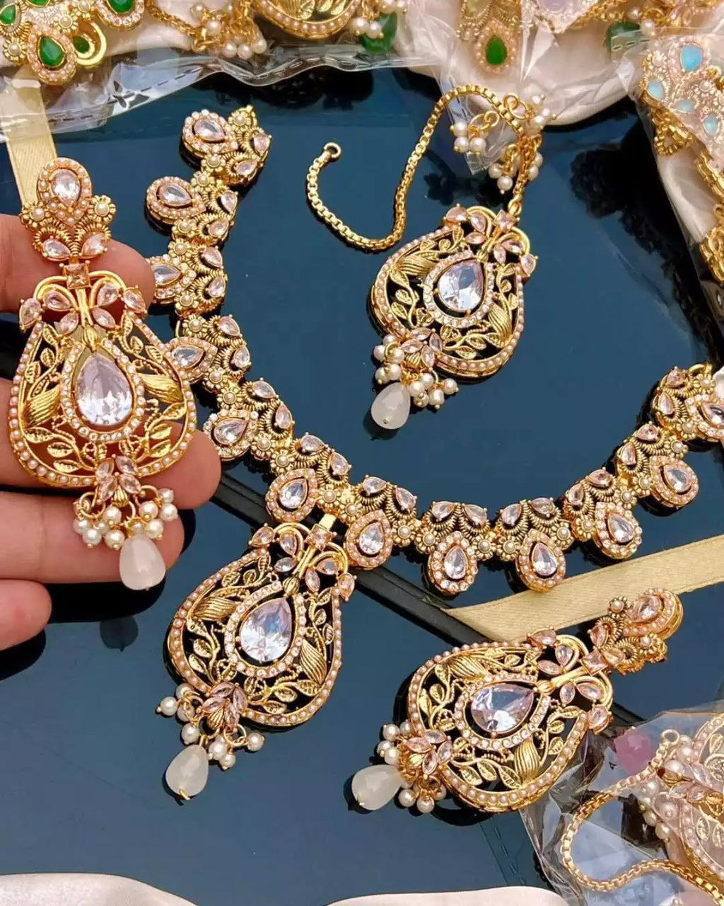 Gold plated designer set