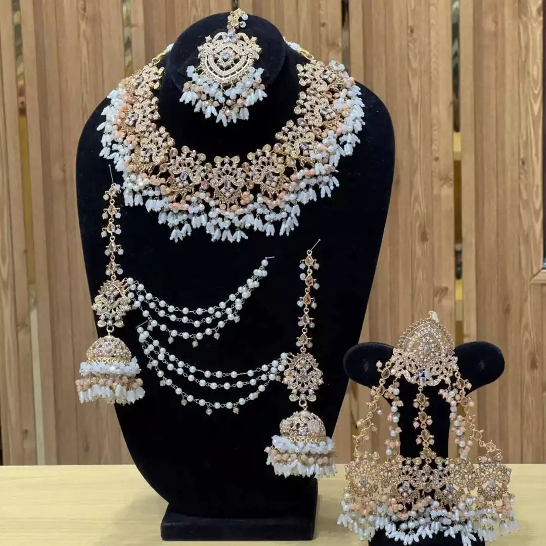 Noratan bridal set with jhumar