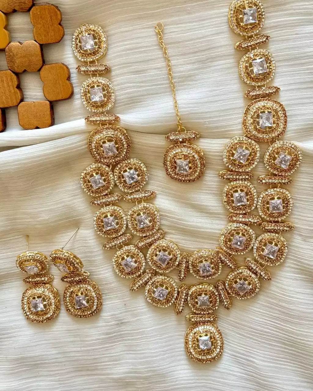 Zircon double layer maala set