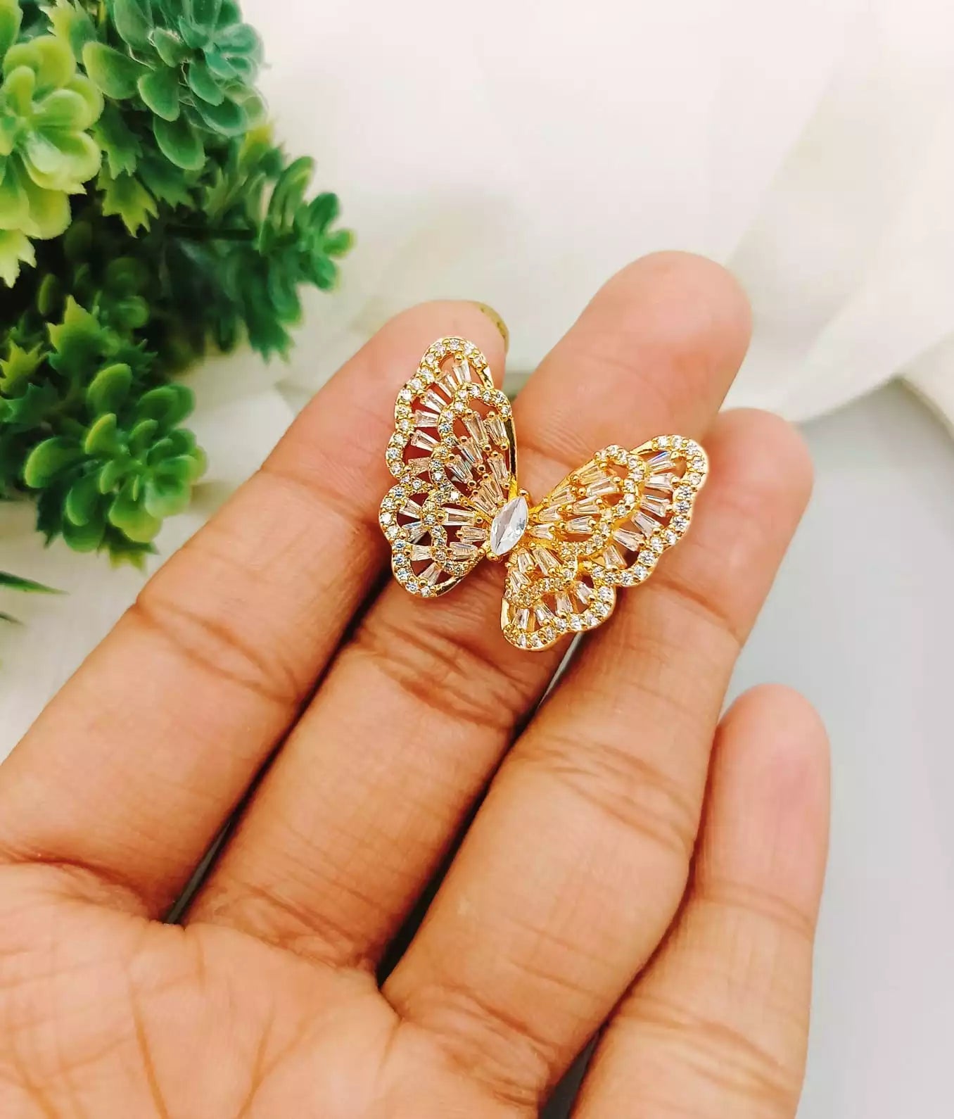 Zircon butterfly ring Main image