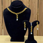 Delicate necklace set with teeka