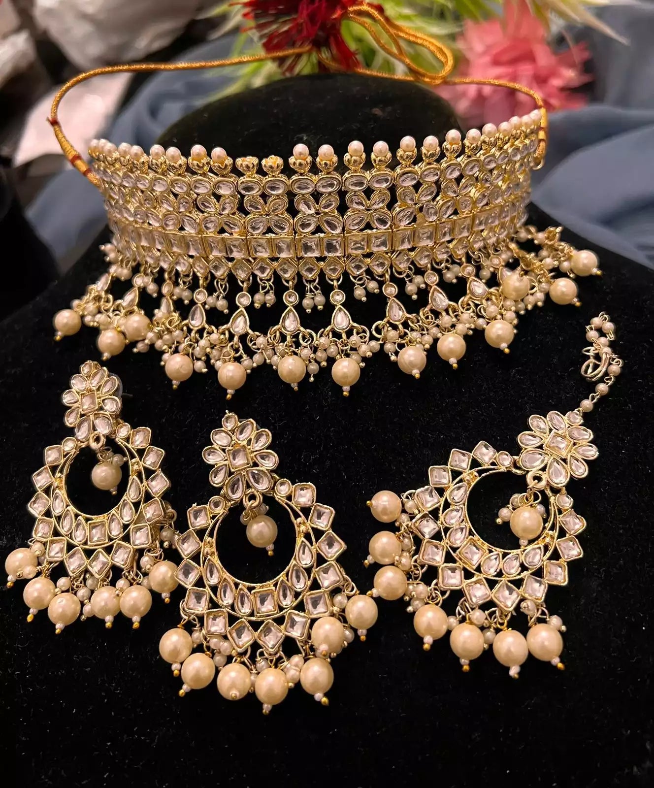 Dabbi kundan choker set