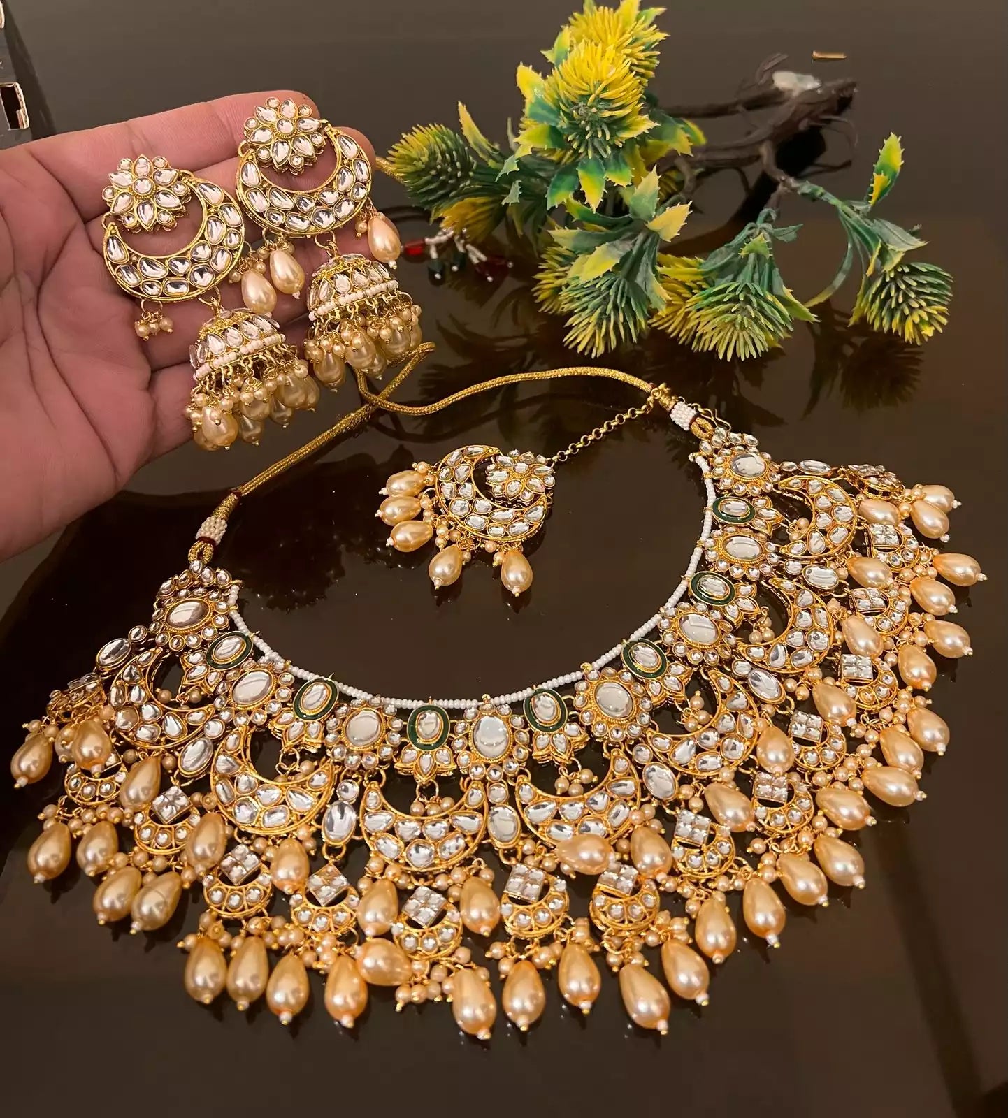 Kundan heavy necklace set