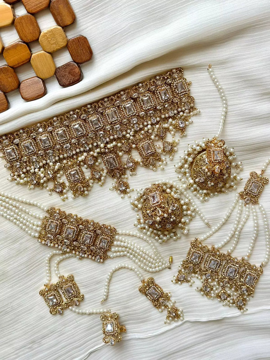 Zircon complete bridal package with anja