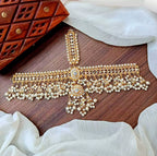 Heavy gajra bridal matha patti