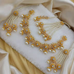 Zircon bridal jhumar set