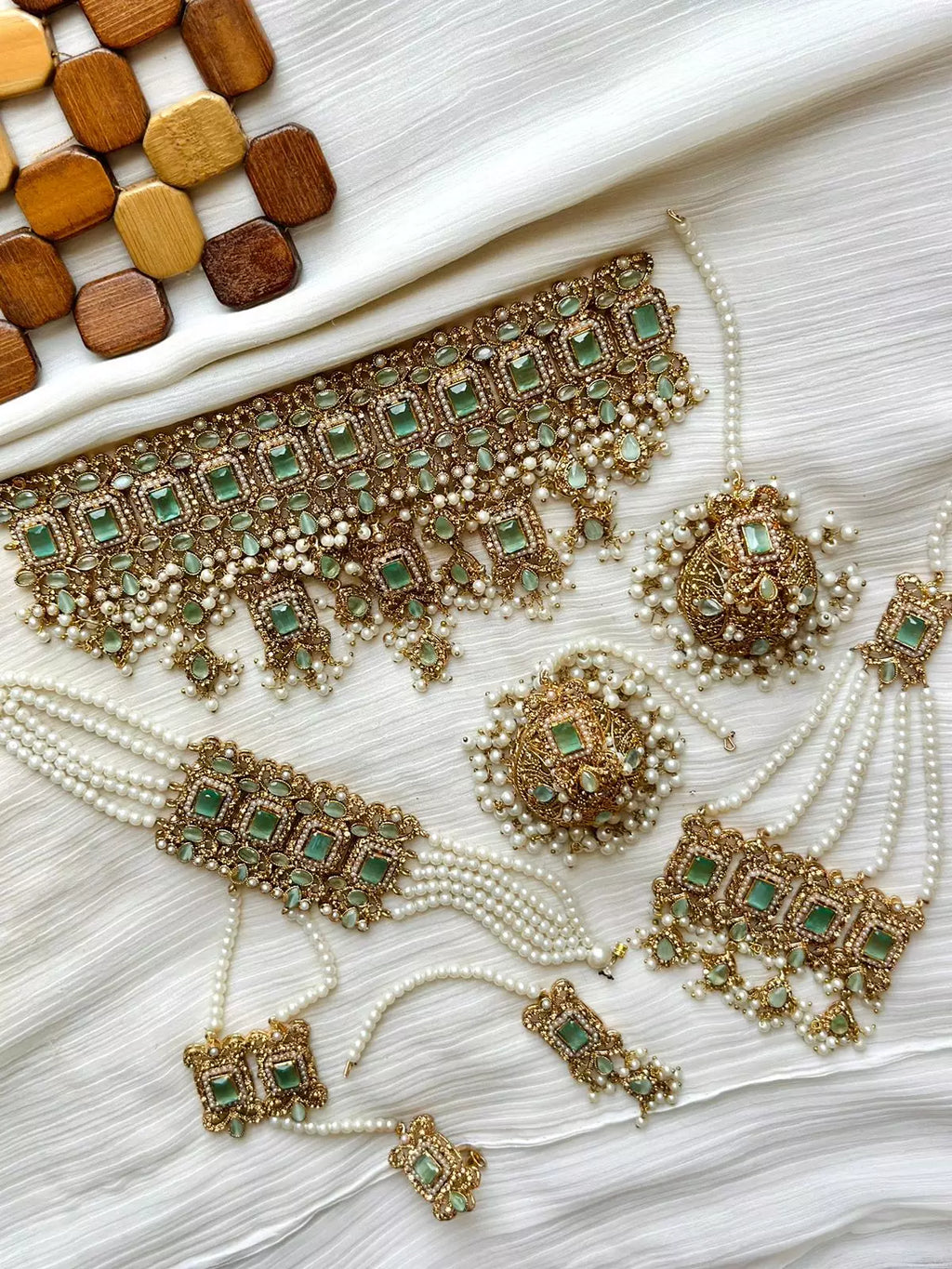 Zircon complete bridal package with anja
