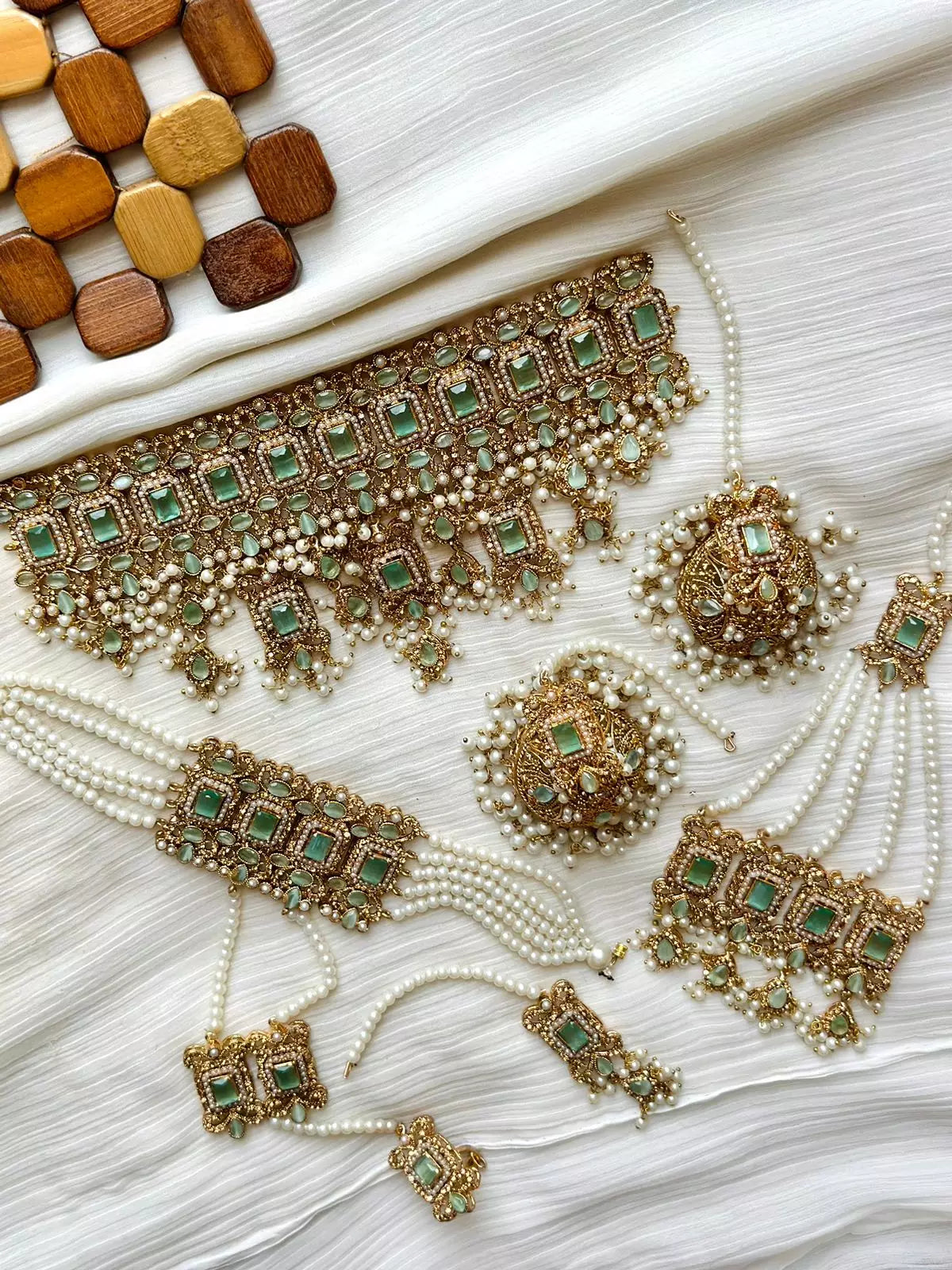 Zircon complete bridal package with anja