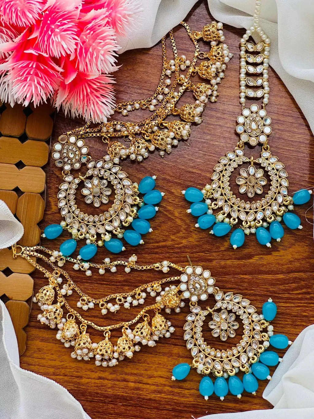 Big size Bahubali earrings teeka