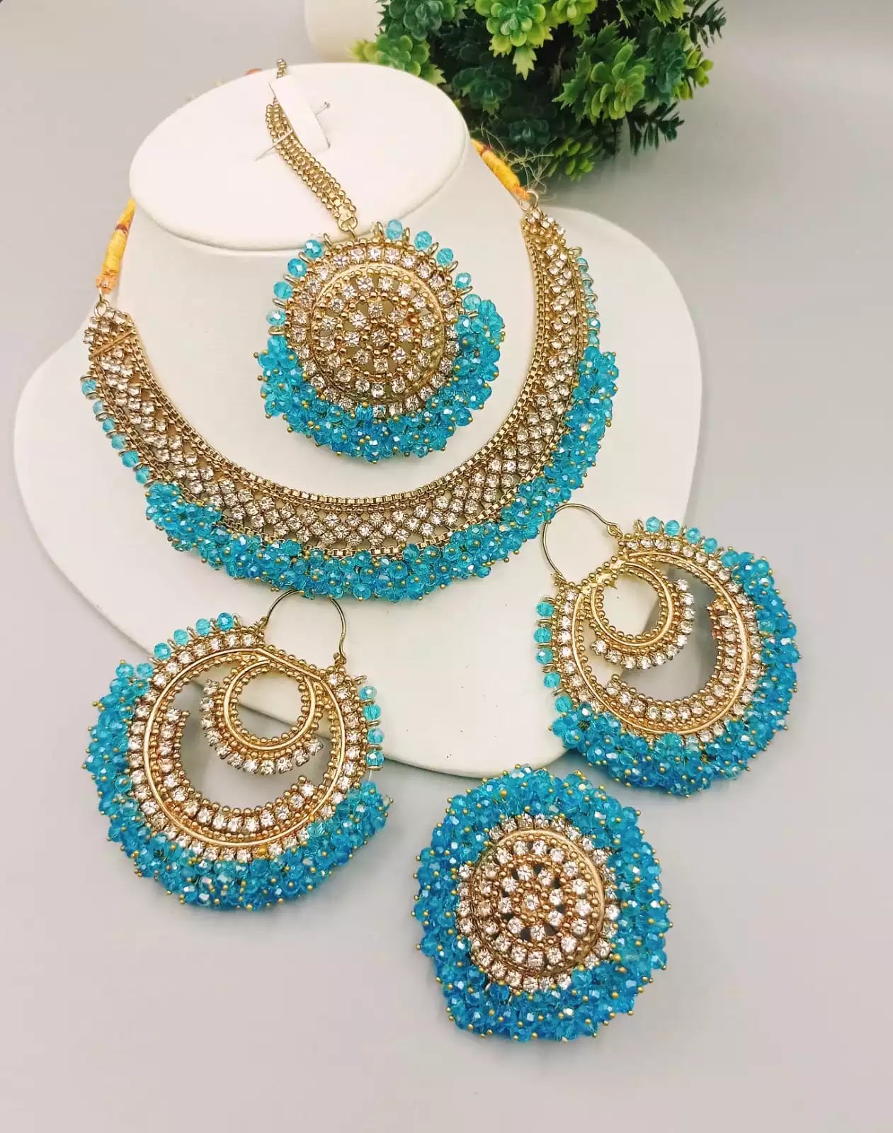 Heavy gajra bandhai set with ring