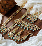 Kundan double dholna bridal set