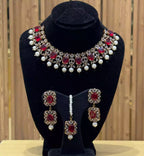 Pearl zirconia necklace set