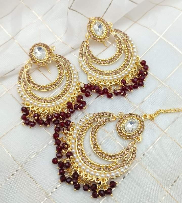 Big size earrings teeka