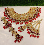 Kundan bridal set with jhumar