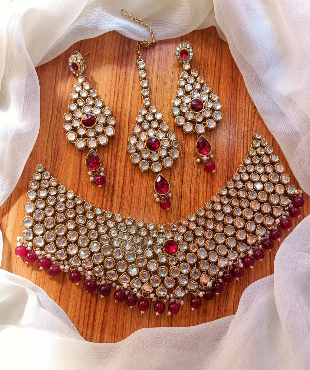 Indian kundan necklace set