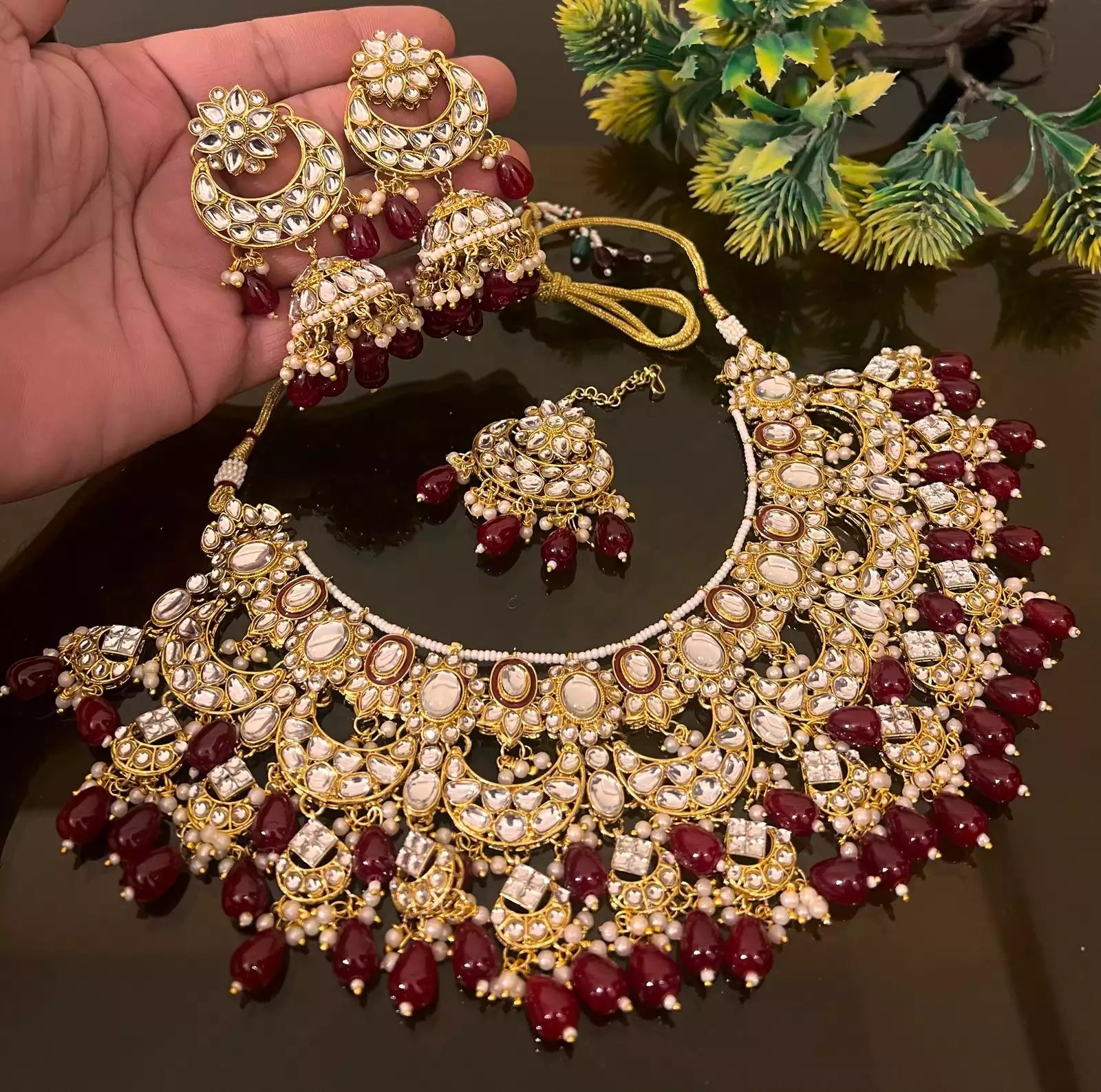 Kundan heavy necklace set Main image