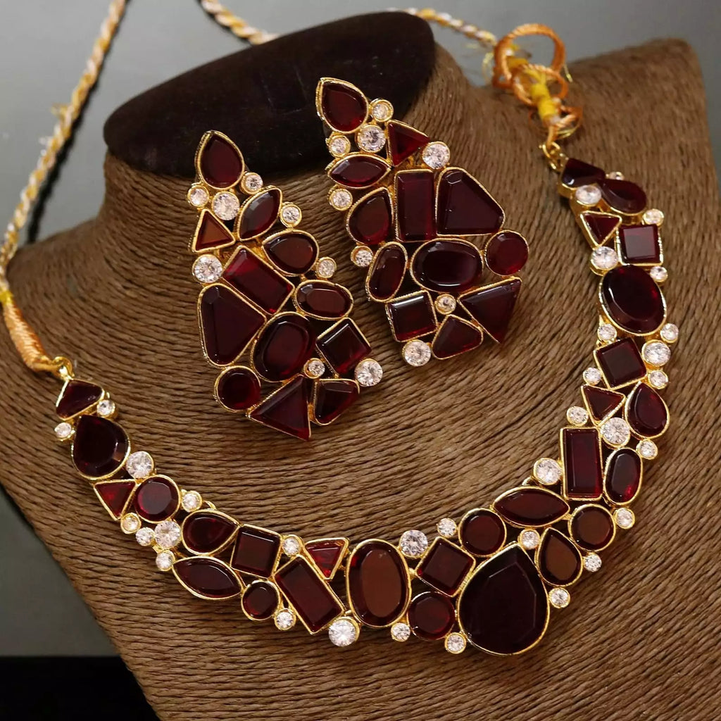Egyptian stone necklace set