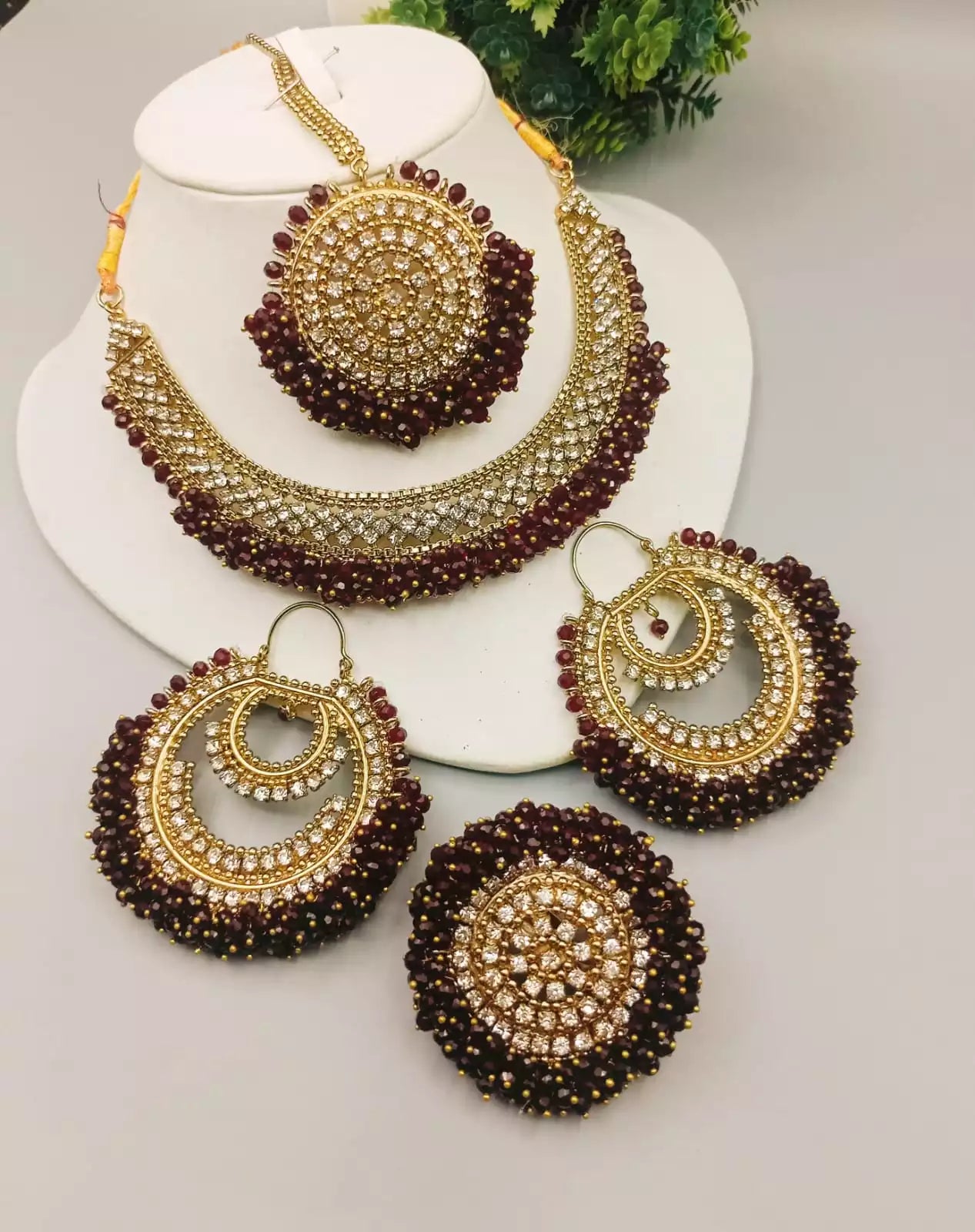 Heavy gajra bandhai set with ring